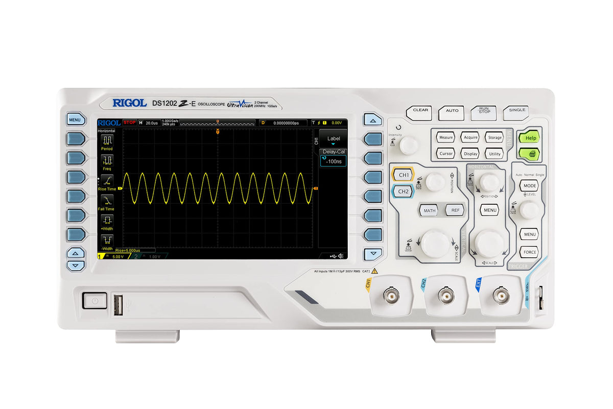 RIGOL DS1202Z-E Digital Oscilloscope, 200MHz, 2 Channel, 1GSa/s Sampling
