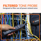 TEMPO 802K Digital LAN Network Toner and Probe Kit, Wire Tracer to Troubleshoot LAN and VDV Wiring, Professional Network & Cable Tracers with Wire Toner