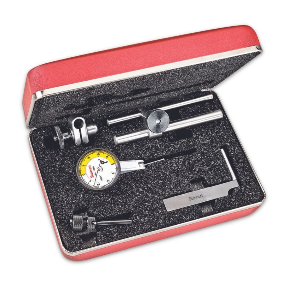 Starrett Dial Test Indicator, 1-9/16" Dia, .0005" Graduation, .030" Range