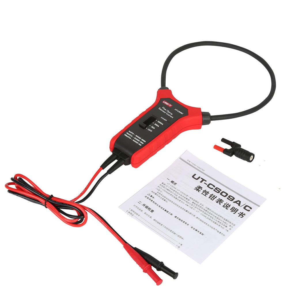 UNI-T UT-CS09C 3000 AC Current Clamp Sensor, for UT196/UT61E+/UT18B MAX/UT206B/UT208B Clamp Meter Multimeter Current Probe,Option Flexible Current Clamp,Clamp Head Diameter:18 inches (45.7cm)