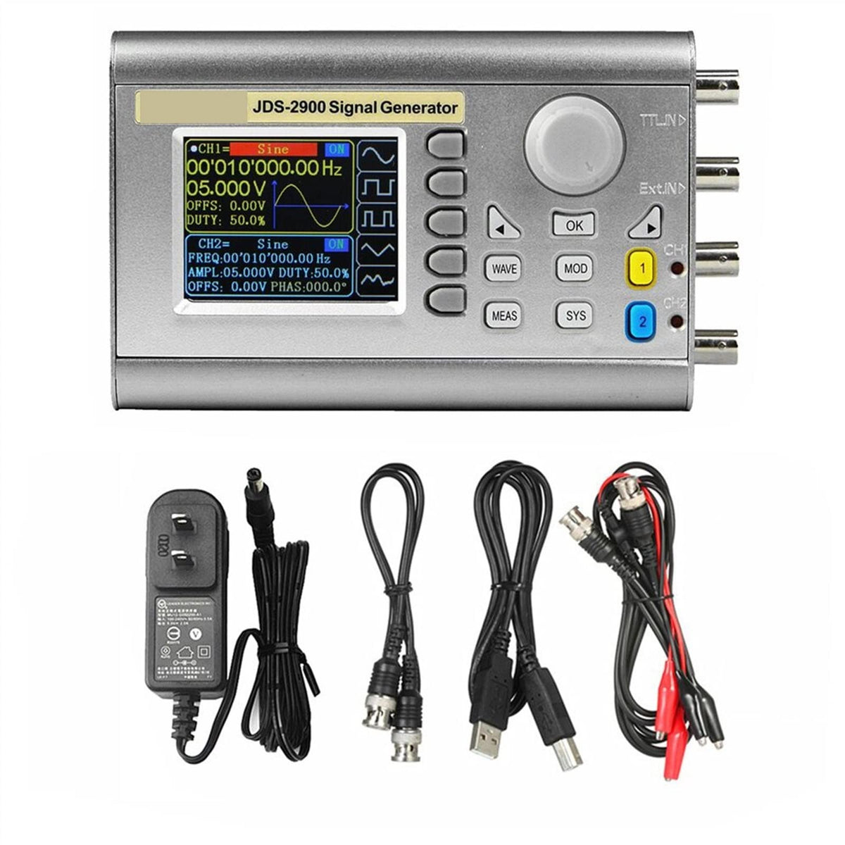 30MHz Digital Control DDS Signal Generator Dual Channel Aribitrary Waveform Function Generator for Research