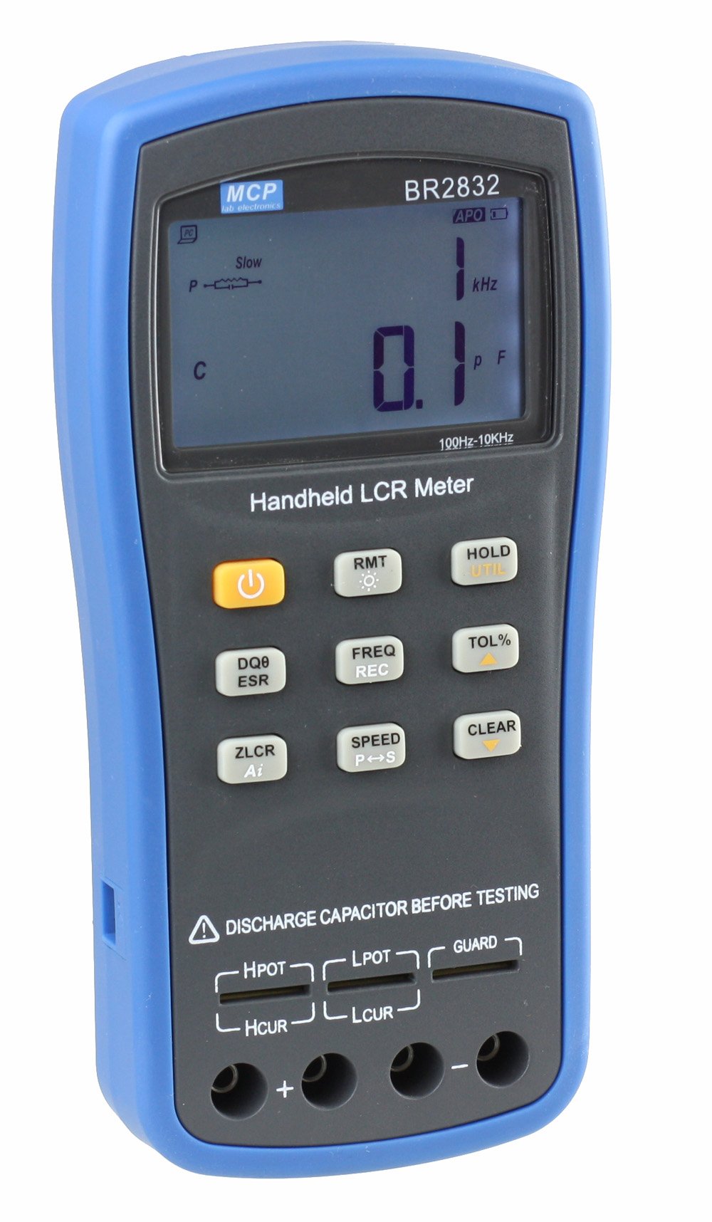 MCP BR2832 High Precision Digital LCR/LCZ Meter with 4 Selectable Signal Frequencies, 100Hz/120Hz/1KHz/10KHz