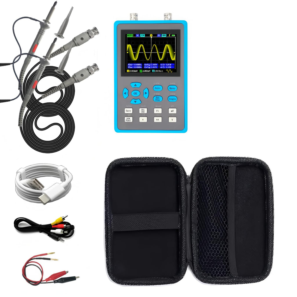 ZEEWEII DSO2512G 2.8 Inch Handheld Digital Oscilloscope 120M Bandwidth Dual Channel Oscilloscope Signal Generator Xymode(DSO2512G)