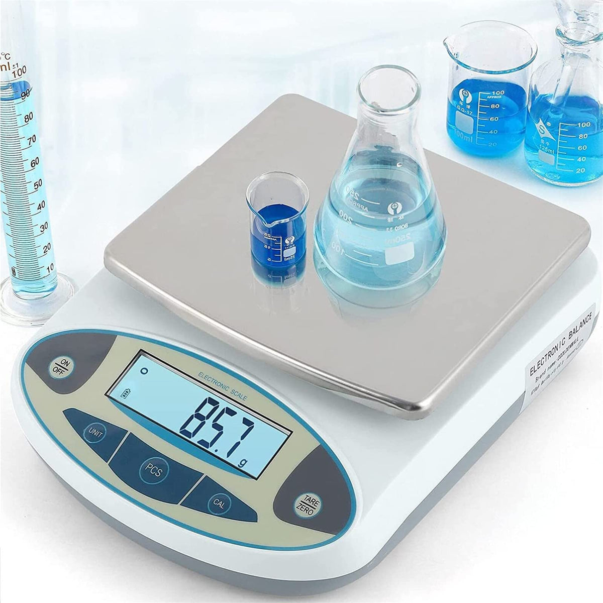 0.1g High Precision Analytical Balance, Electronic Balance Lab Scale Balance Instrument for Scientific, Jewelry, Gold, Kitchen (15kg/0.1g)