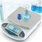 0.1g High Precision Analytical Balance, Electronic Balance Lab Scale Balance Instrument for Scientific, Jewelry, Gold, Kitchen (20kg/0.1g)