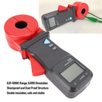 32mm Clamp Ohm Meter, 0.01-1000Ω Range Electrical Ohmmeter Clamp Resistive Value Tester