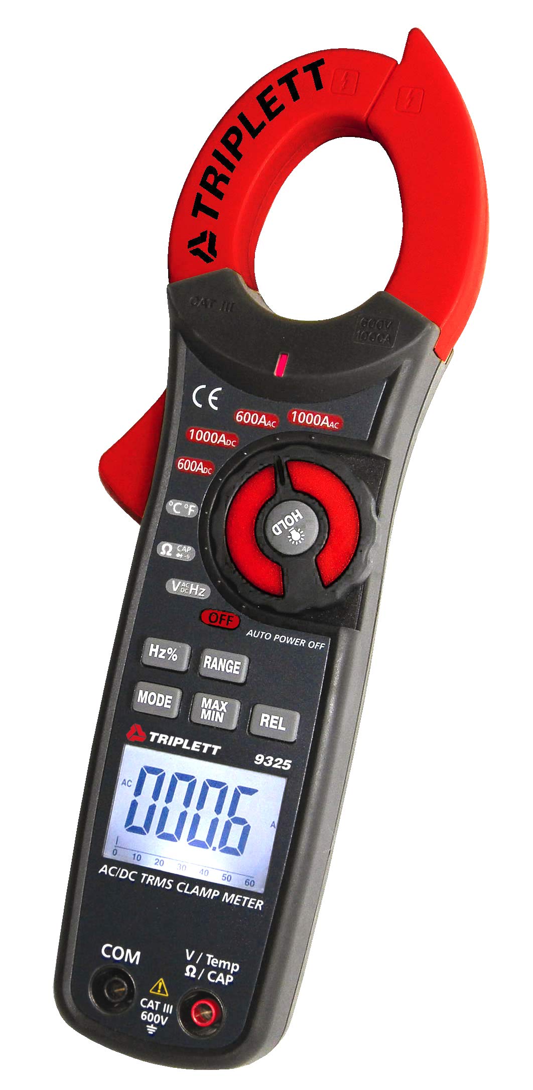 Triplett 9325 Clamp-On Digital AC/DC Meter with NIST Calibration