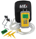 UEi EM201SPKIT Static Pressure Test Kit with EM201B Digital Differential Manometer, HVAC Pressure Measurement Kit, Includes Pressure Testing Accessories