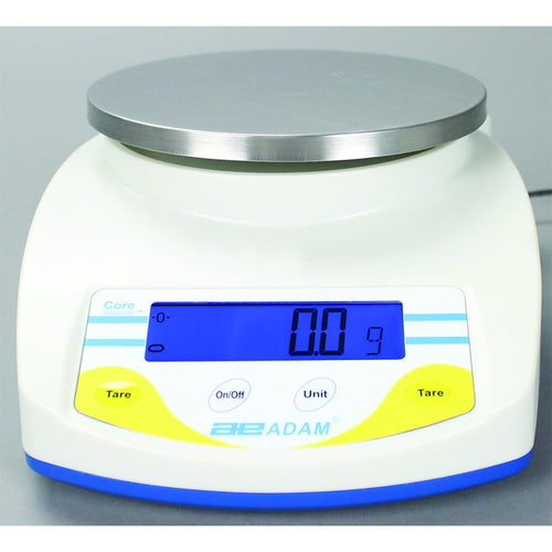 Adam Equipment, Core Portable Compact Balance 2600g x 0.1g, Platform Width 5.7 in, Model# CQT 2601