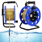 100m Water Level Measurement Gauge with Fixed Probe and Steel Tape Groundwater Level Measuring Instrument for Wells Boreholes Reservoirs