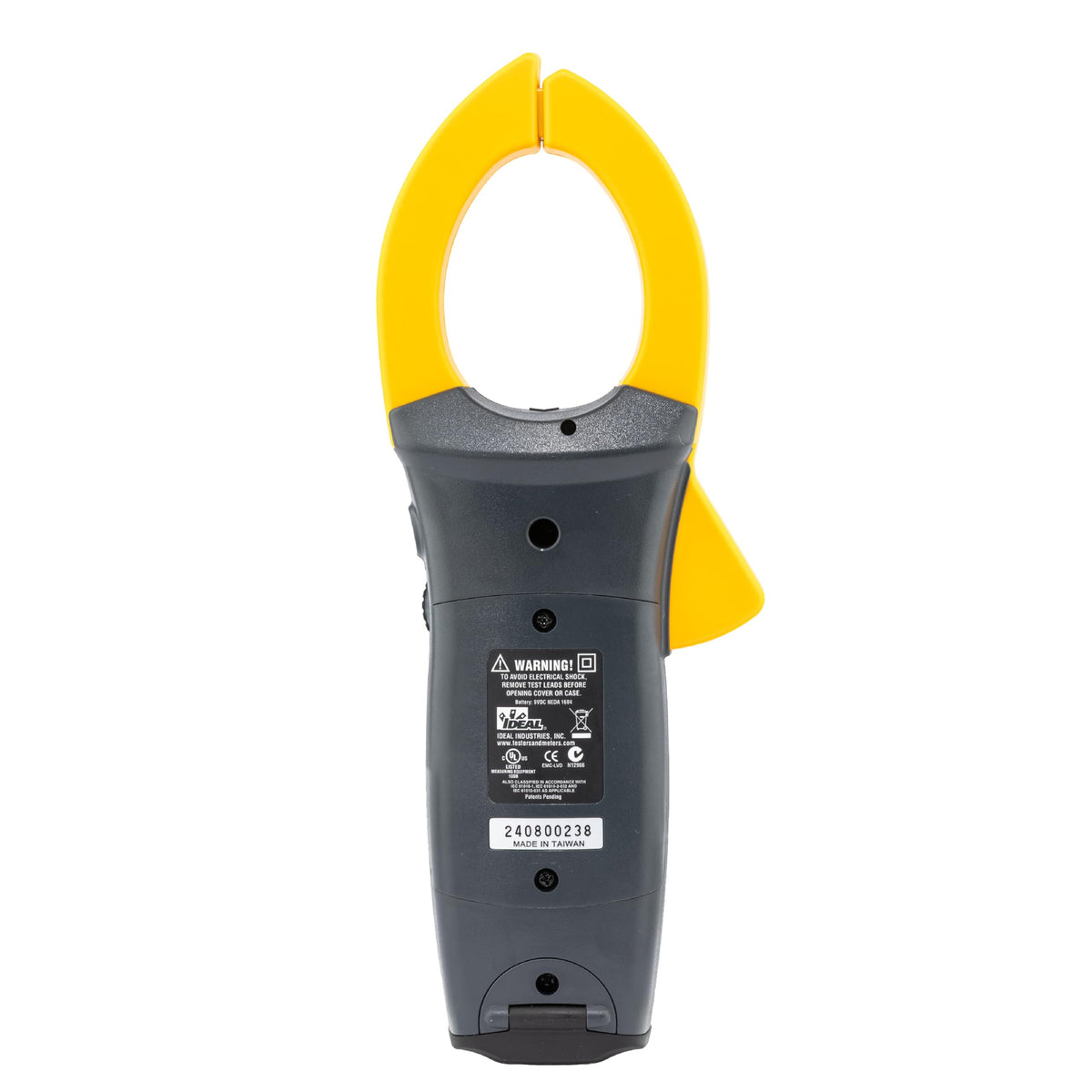 Ideal Electrical 61-775 1000 Amp TightSight Clamp Meter AC/DC with TRMS, True RMS Current and Voltage, CATIII for 1000V, CATIV for 600V Yellow