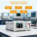 OWON Three-Phase Dual-Channel Digital Power Analyzer OWH9830, Bench Digital Power Meter with 16 Power Measurement Functions, Range 1000V/20A, 0.5% Accuracy, IEC Modes, AC/AC+DC Harmonic Test