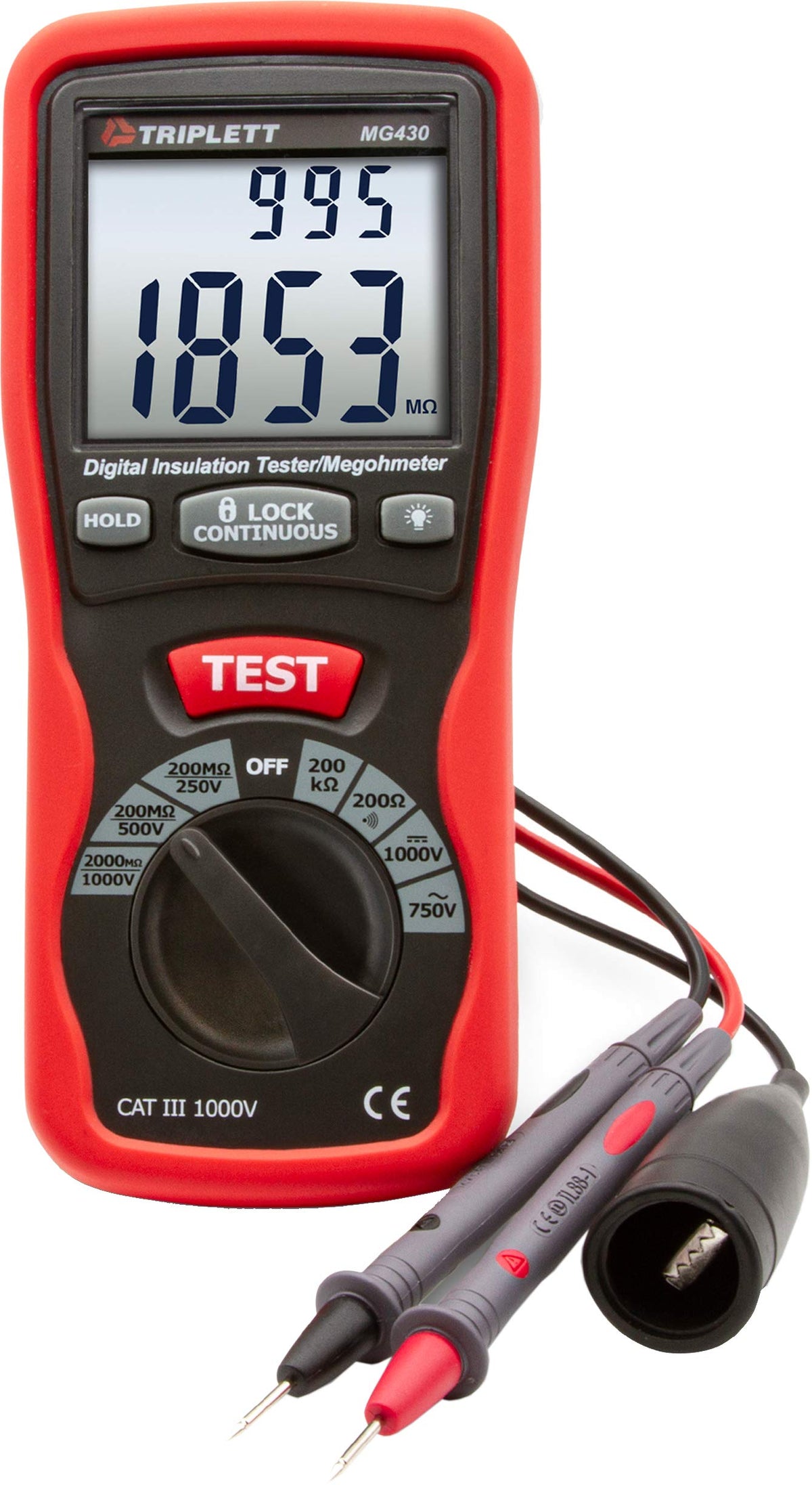 Triplett MG430 Insulation Resistance Tester with NIST Calibration