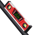 10-Inch Digital Torpedo Level and Protractor IP54 Protected Electronic Bubble Inclinometer, Angle Finder, Gauge w/Large VA Display & V-Groove Base DL135N