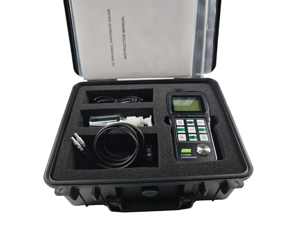 Ultrasonic Thickness Gauge/Thickness Tester Digital Width Measuing Instruments TM210Plus/ Measuring Range 0.75mm to 300.0mm/0.03inch 11.8inch/Metals, Plastic, Ceramics, Composites, epoxies, Glass...