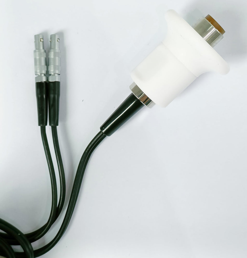 Ultrasonic Thickness Gauge High Temperature Probe Sensor Transducer for High Temperature (Lower Than 300℃) Materials Thickness Measurement with Frequency 5MHz Range 3.0-200mm Dimensions 12mm