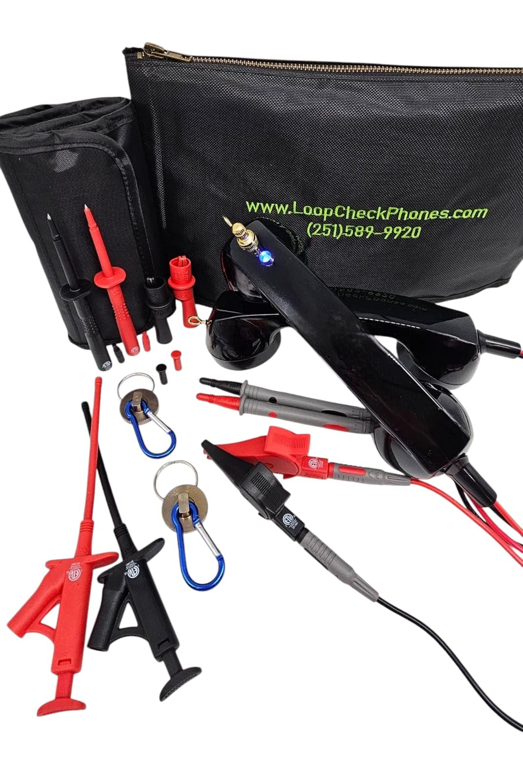 Loop Check® Phones Continuity Test Electrician Set ME003-BM with Magnets