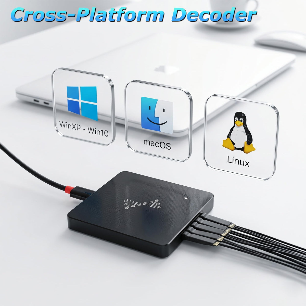 USB Logic Analyzer, 16 Channels, 400MHz Sampling Rate, 16G Sampling Depth, 256Mbits Memory, USB 2.0 Interface for PC Analysis on WinXP/10 Mac OS Linux (DSLogic Plus)
