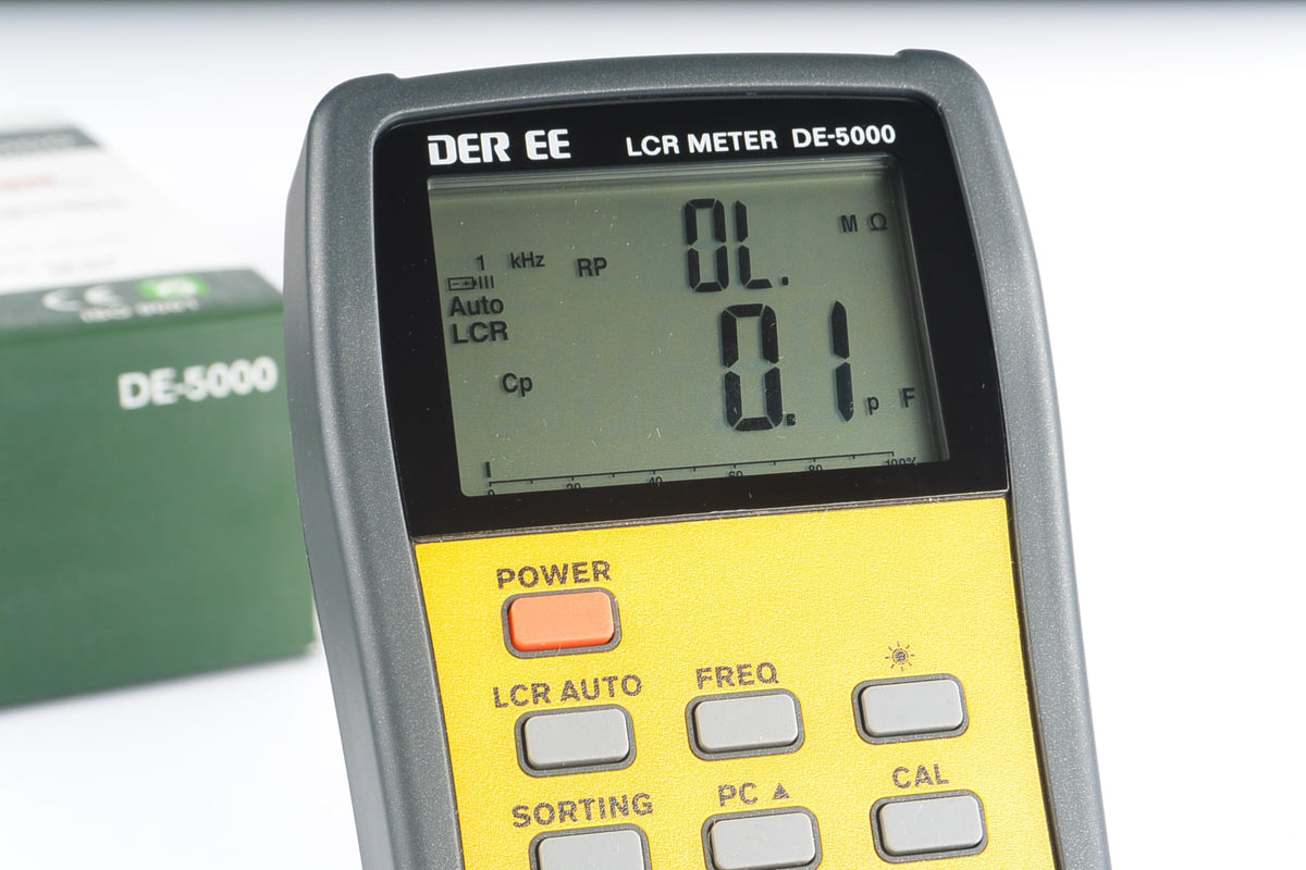 Taiwan Quality DER EE DE-5000 LCR Meter LCR Multimeter Tester Auto L/C/R Tester 2,000 Counts Display high Accuracy LCR Tester Capacitance Resistance Inductance Measuring Meter Tester