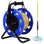 100m Water Level Measurement Gauge with Fixed Probe and Steel Tape Groundwater Level Measuring Instrument for Wells Boreholes Reservoirs and Pipes