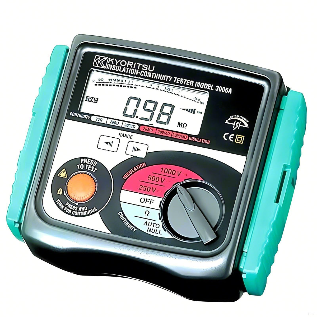 Japan Quality KYORITSU Digital Analog Insulation Continuity Tester KEW 3005A 3007A HIGH Voltage Insulation Tester Insulation Tester Ohm Tester Resistance Meter Tester Megohmmeter(3005A)
