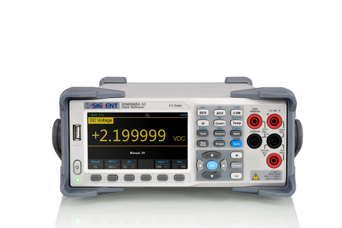 Siglent Technologies SDM3065X-SC 6½ Digit Digital Multimeter, DMM,Scanner Card SC1016, Grey