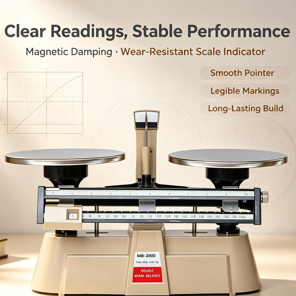 Double Pan Balance Scale-Precision Mechanical Scales, Weighing 0.1g - 2000g