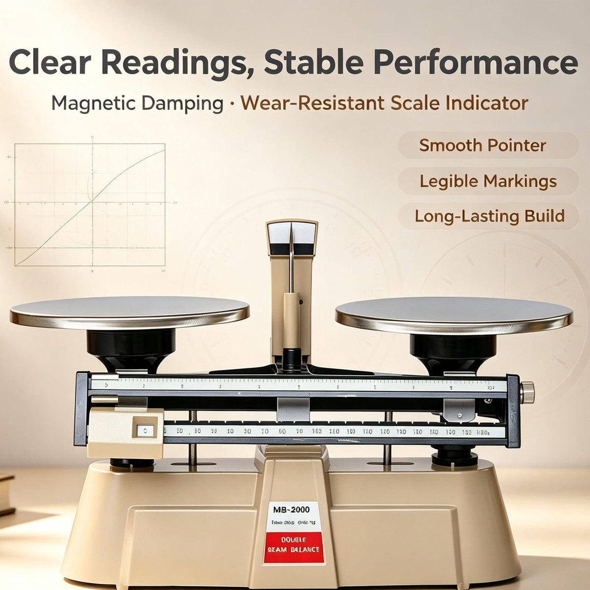 Double Pan Balance Scale-Precision Mechanical Scales, Weighing 0.1g - 2000g