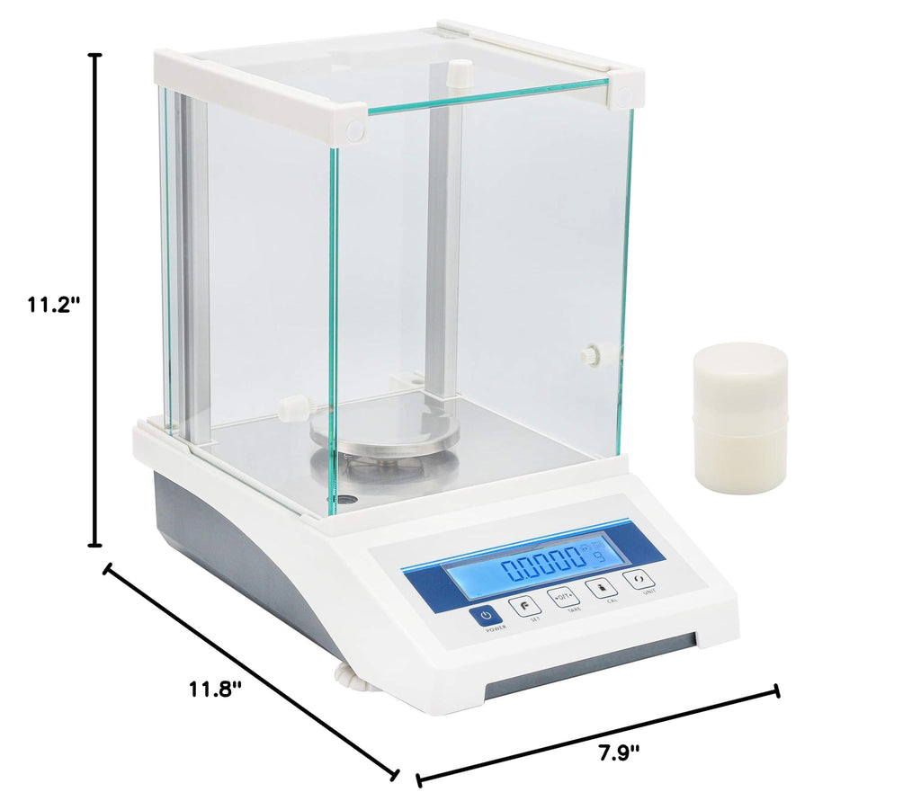 Electronic Analytical Balance 220g/0.1mg Precise Digital Scale 0.0001g for Lab Pharmacy Chemical Plant Jewelry Store (220g 0.1mg)