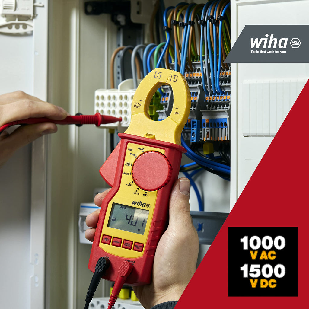 Wiha Digital Clamp Meter 1000V, CAT IV, Model WH45219, Device