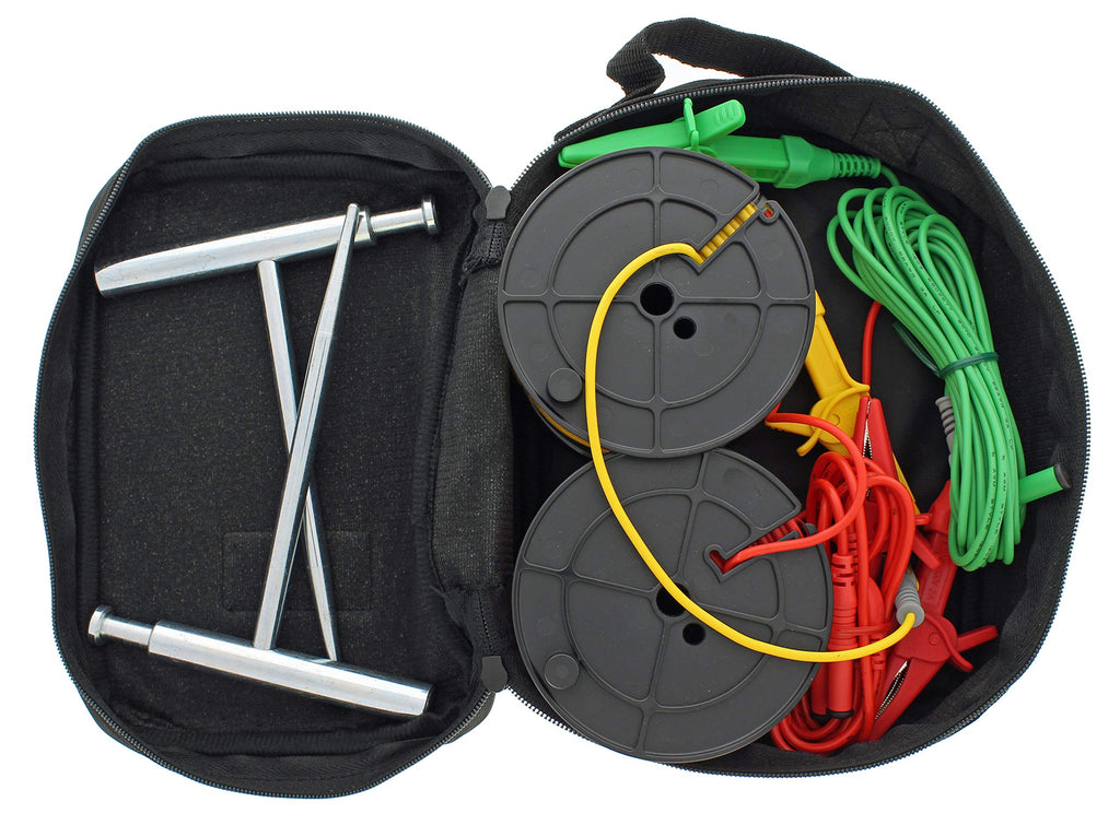 Ideal Electrical: 3-Pole Ground Resistance and Voltage Testers, Auto-Range