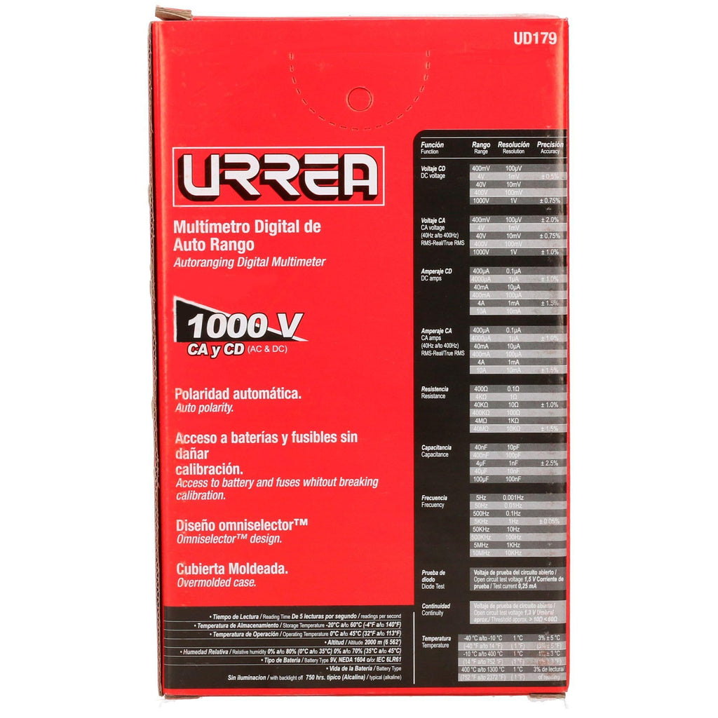 Urrea UD179 True Rms Generation Digital Multimeter