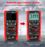 Tester High Precision Industrial Multimeter, TRUE RMS AC Voltage and Current, Can Accurately Measure Nonlinear Signals