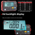 UNI-T Uni-Trend UNI-T UT620C+ Micro Ohmmeter DC Low Resistance Tester 0.001mΩ~300.0kΩ Auto & Manual Range Professional Digital Ohm Meter