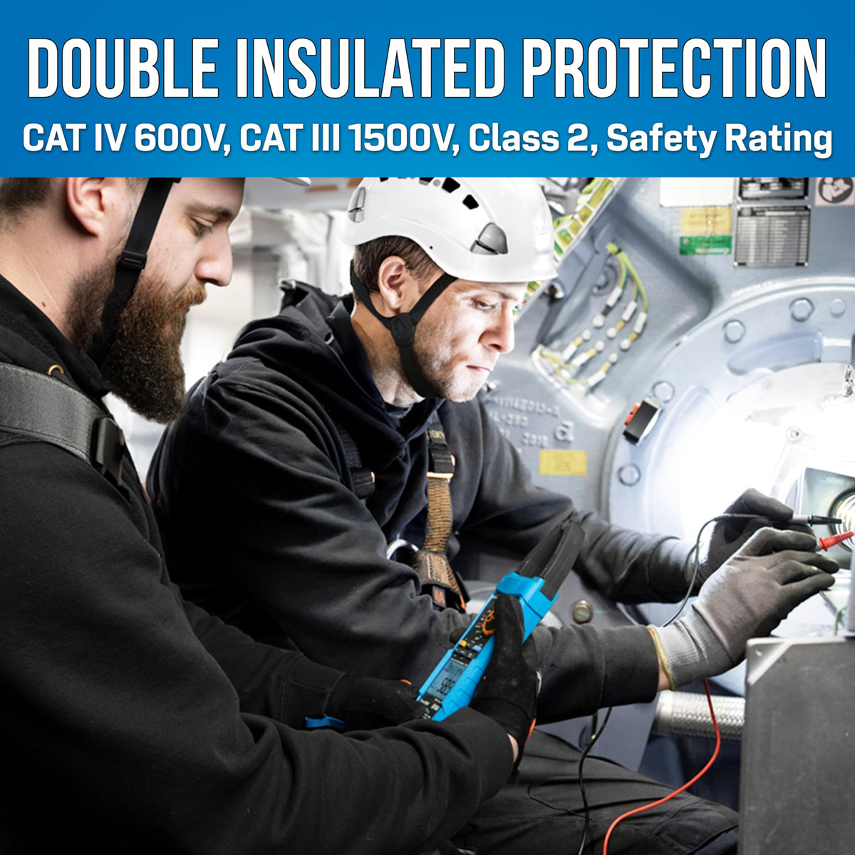 Jonard Tools ACM-1500DC Solar+ Clamp Meter CAT III 1500 V- True-RMS Clamp Meter,2500V DC, 999.9A AC/DC, Bluetooth, IP65 Rated for Solar & High Voltage Work