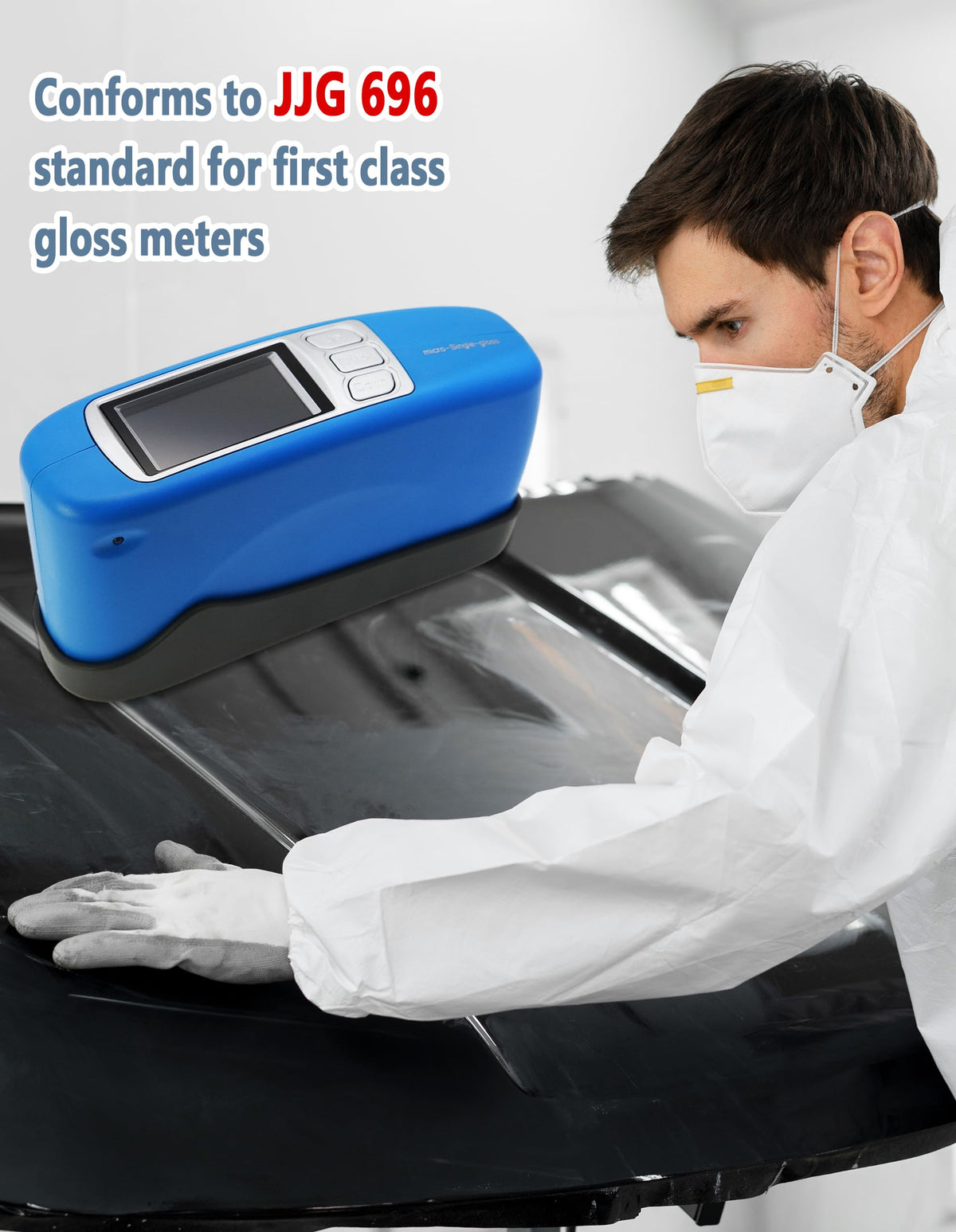 60 Degree Gloss Meter Surface Gloss Tester for Paint Plastic, Construction