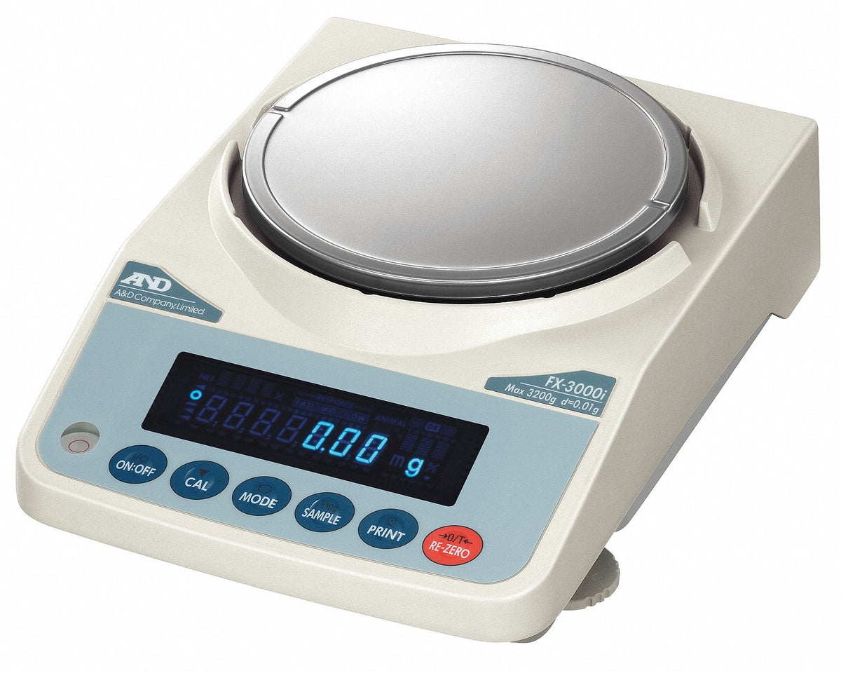 A&D Weighing FX-500i Toploading Balance 500g x 0.001g Ext.Calibration, Comparator, RS-232