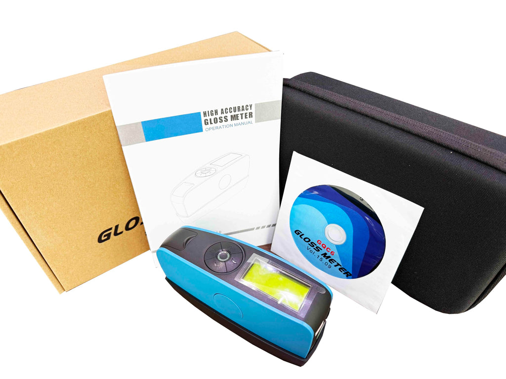 Tri-Angle 20 60 85 Degree Gloss Meter Glossmeter with 350000 Data Storage PC Software Paints Coating Marble Tester