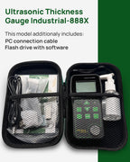 Ultrasonic Thickness Gauge Industrial-888X, Echo/Pulse, PC Export XLSX/PDF