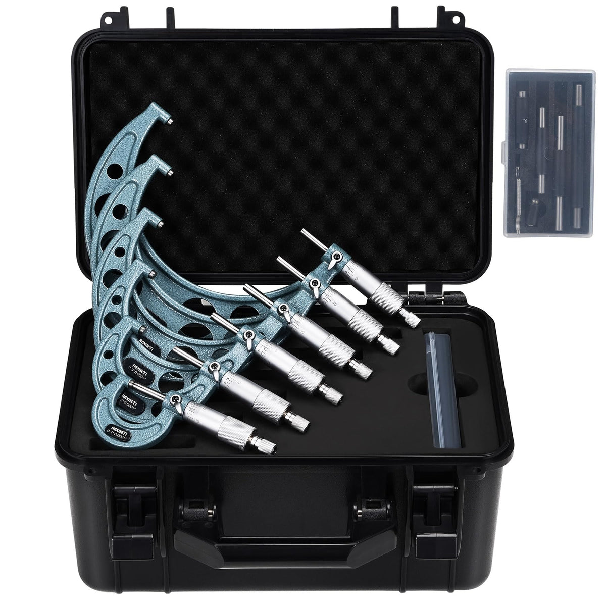 REXBETI Outside Micrometer, Ultra-Precision Carbide Tipped Measuring Tool