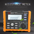 MS2302 Digital Insulation Megohmmeter Earth Resistance Tester Ground Earth Resistance Voltage Tester 0-4K ohm 100 Groups Data Logging with Backlight