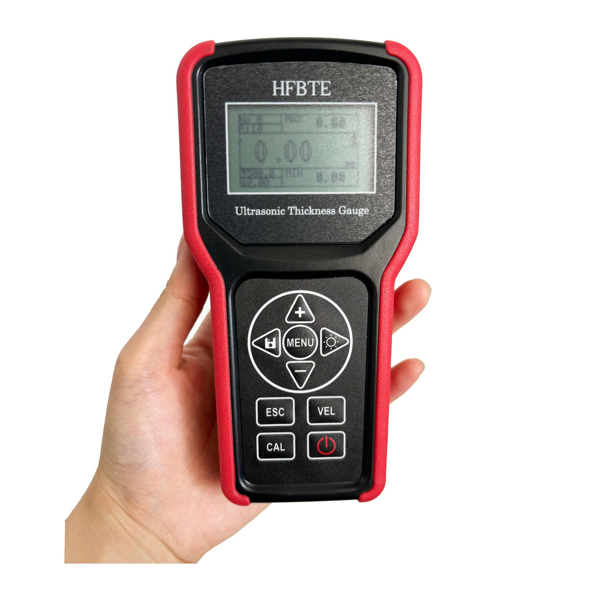 Ultrasonic Thickness Measurement Tool Ultrasonic Thickness Gauge Meter with Measuring Range 0.75 to 400 mm/0.03 to 15.74 Inch Single Point Mode And Scan Mode Probe-Zero Function Memory 700 Group