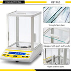 CGOLDENWALL Digital Analytical Balance High Precision Scale Digital Electronic Balance Scale for Laboratory Pharmacy 110V (300g 1mg)