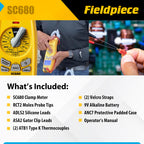 Fieldpiece SC680 Clamp Meter - Wireless Power Multitester for HVACR Professionals - AC/DC Swivel Clamp Meter with Dual Display - HVAC Tools