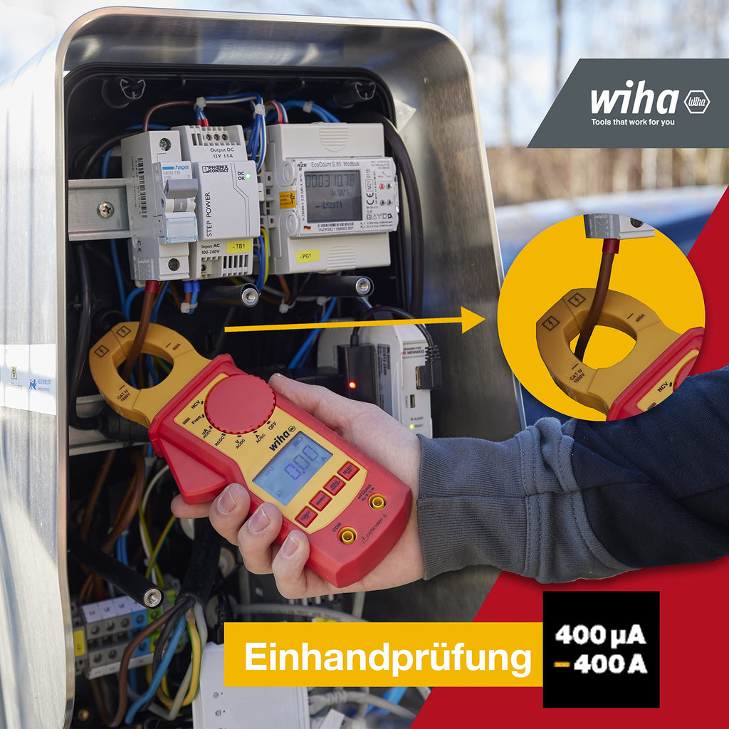 Wiha Digital Clamp Meter 1000V, CAT IV, Model WH45219, Device
