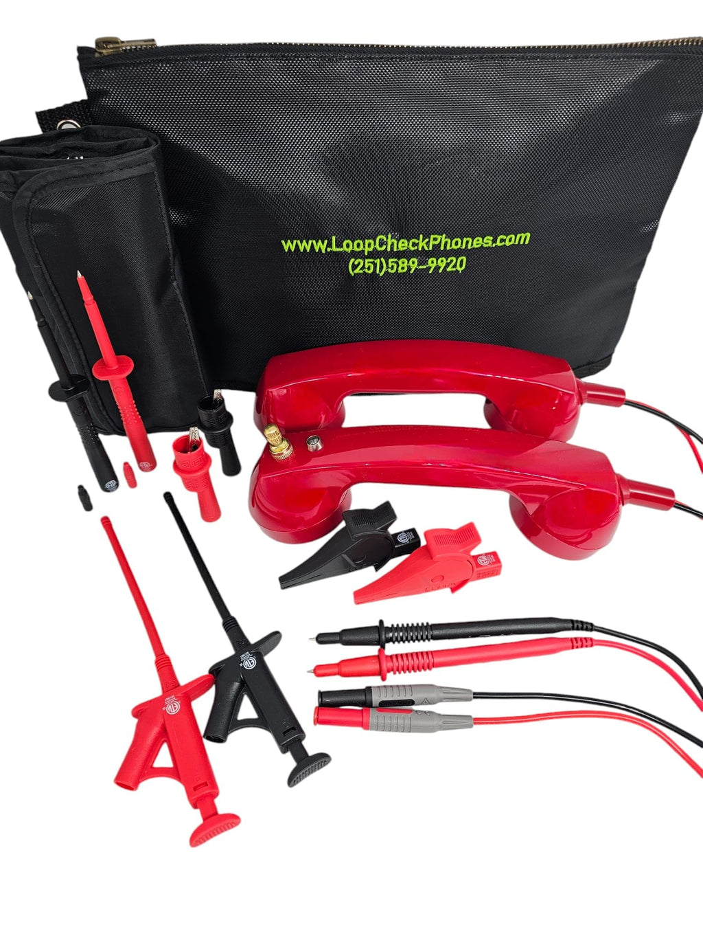 Loop Check® Phones Electrician Continuity Test Phone Set ME001-RM with Magnets