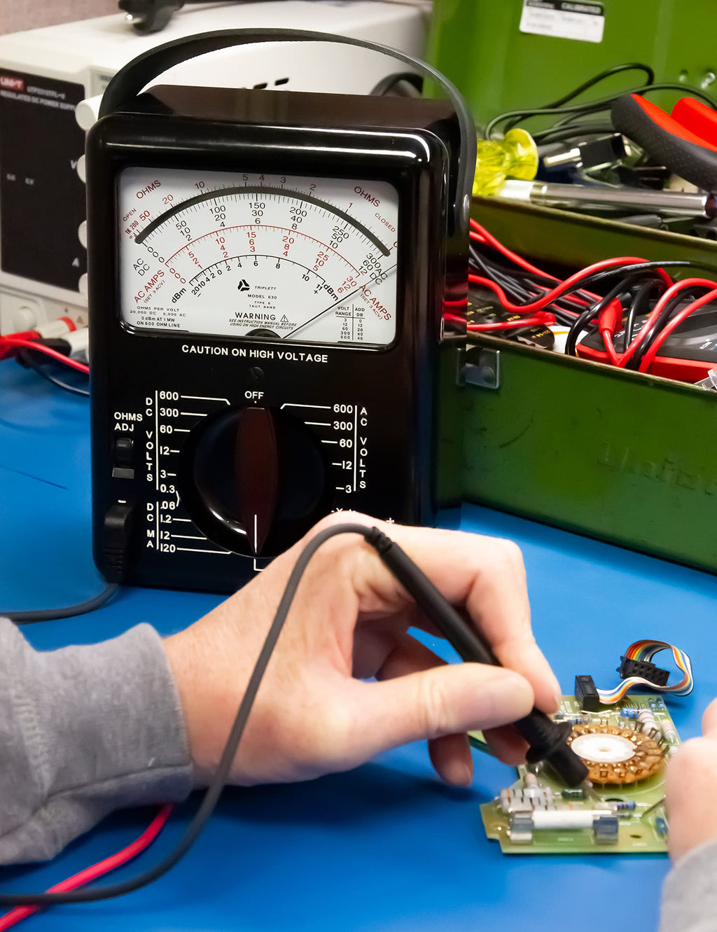 Triplett 3030 Model 630 Classic Analog Multimeter - AC/DC Voltage, DC Current, Resistance, dB Ranges