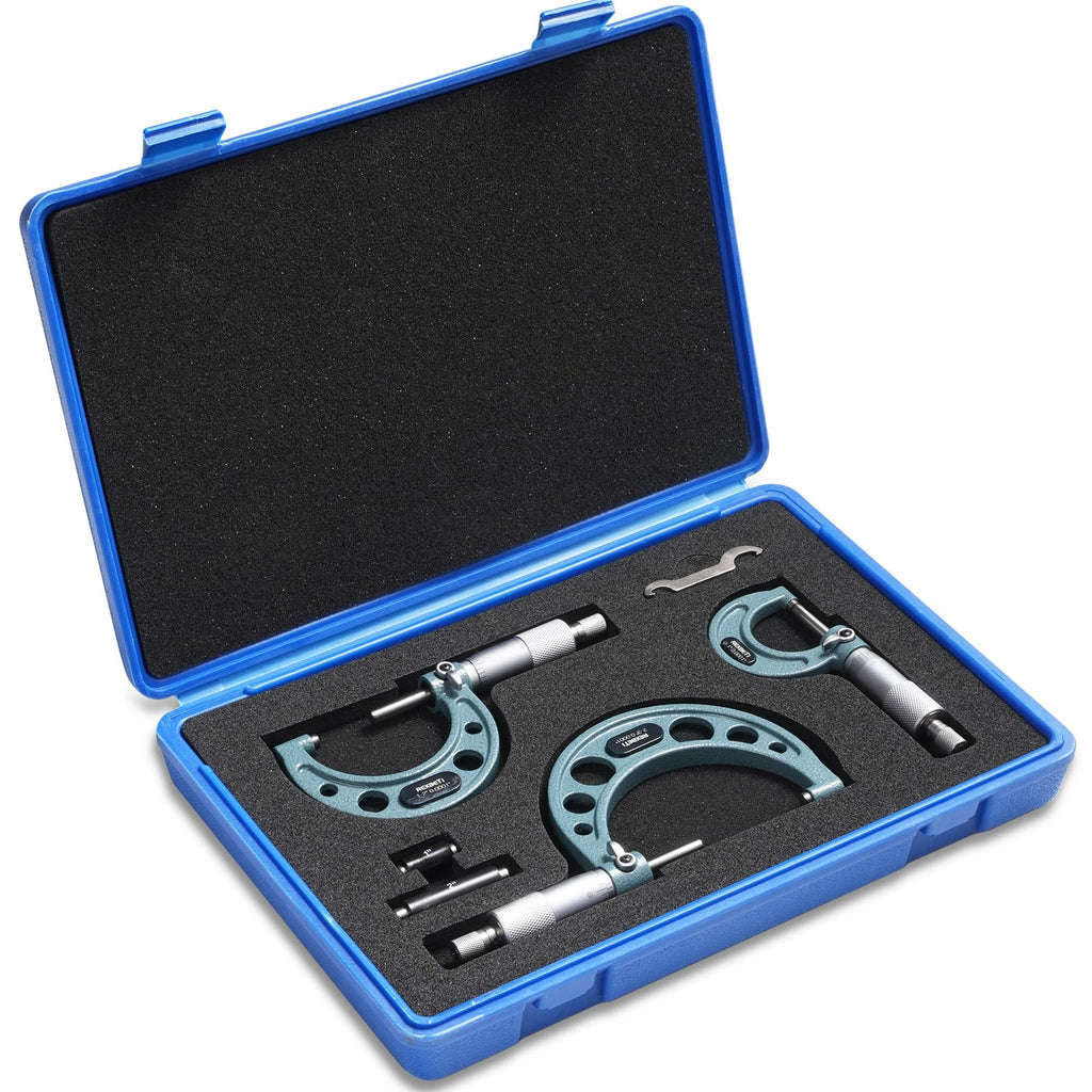 REXBETI Outside Micrometer, Ultra-Precision Carbide Tipped Measuring Tool
