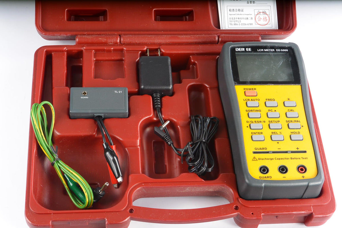Taiwan Quality DER EE DE-5000 LCR Meter LCR Multimeter Tester Auto L/C/R Tester 2,000 Counts Display high Accuracy LCR Tester Capacitance Resistance Inductance Measuring Meter Tester