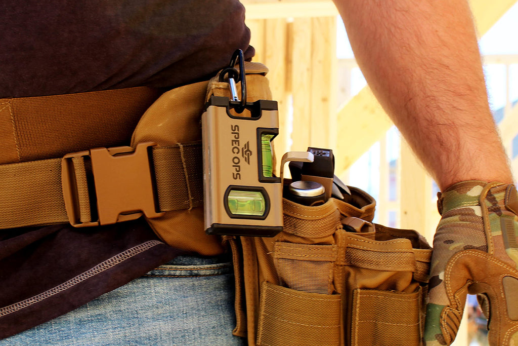 Spec Ops Tools Pocket Level for Framing & Layout, 33% Larger Precision Block Vials, Magnetic, Pocket 4"